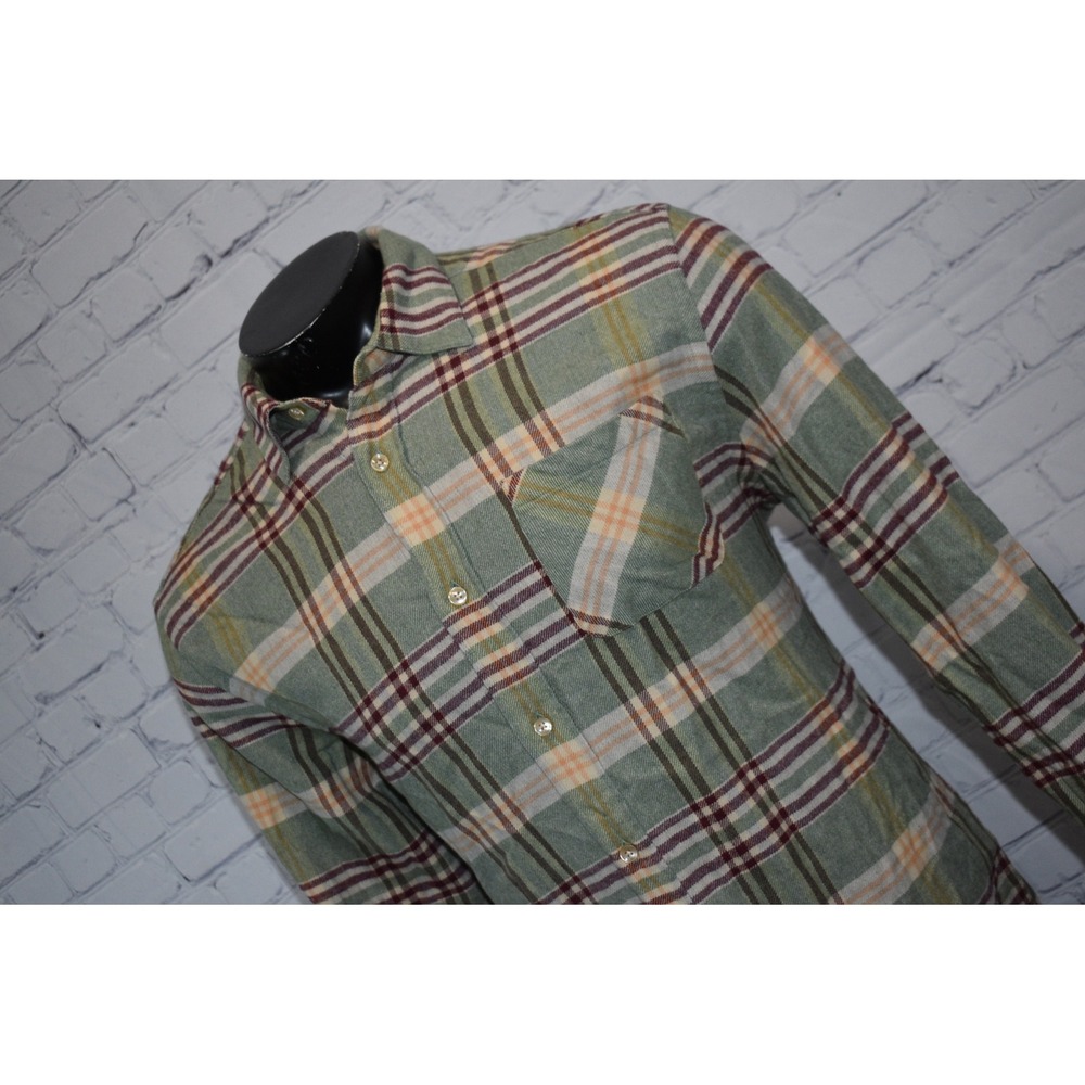 Portuguese Flannel Plaid Flannel Mens XL Green Soft Cotton Button Up Shirt NEW